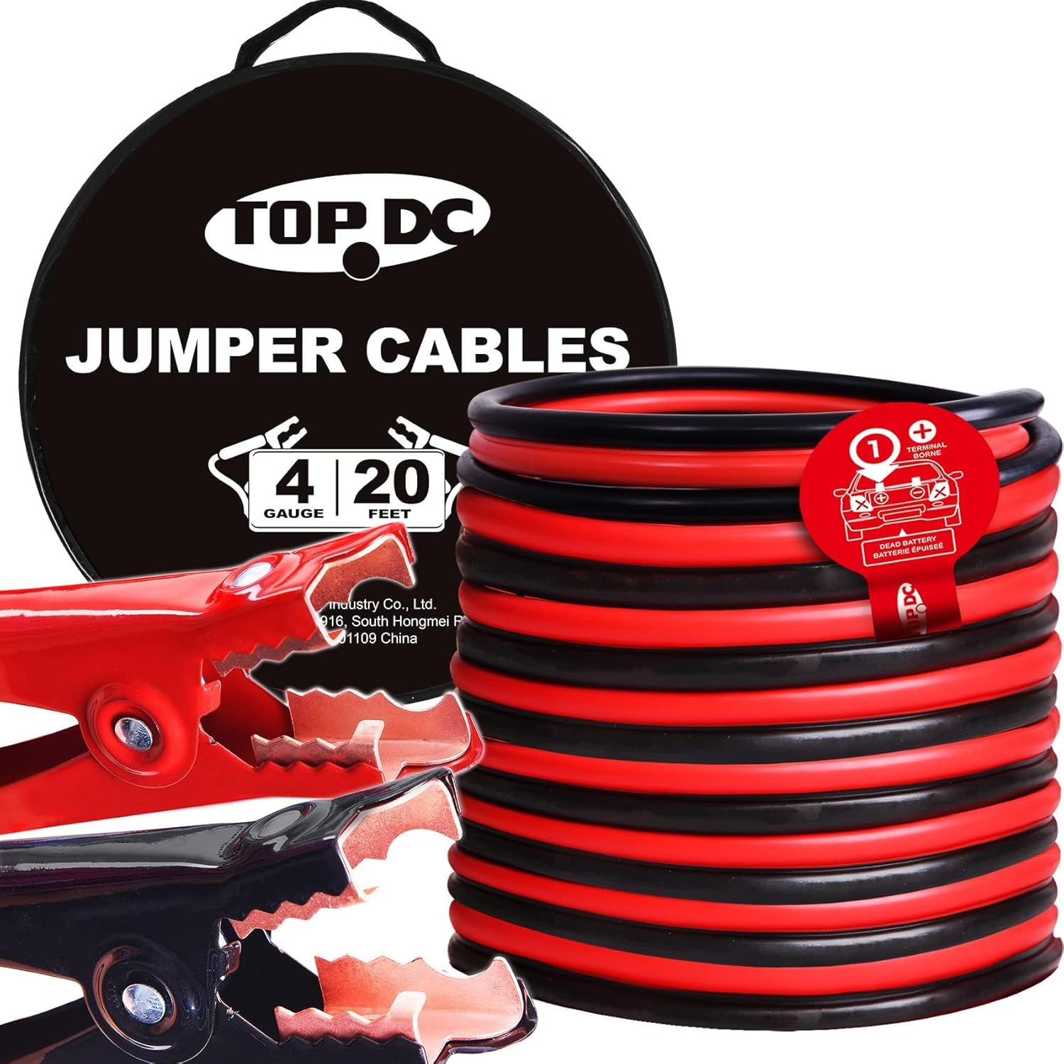 TOPDC 4 Gauge 20 Feet Jumper